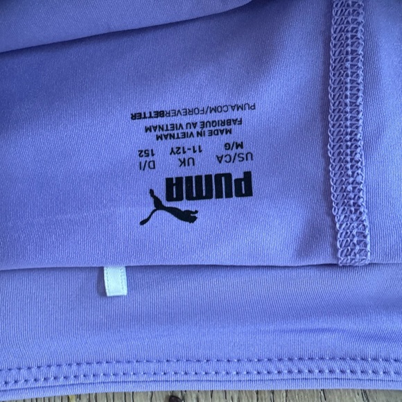 Puma Girls Golf Skort Purple Medium - Picture 2 of 3